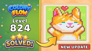 Colony Flow! Level 824 Walkthrough 🐜 | ABI GAMES Solution & Gameplay 🧩 (New Update)