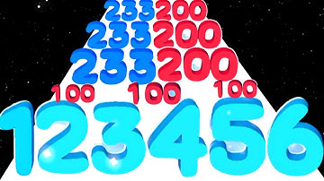 Number Run: Merge Master (vs) Tube Jelly Slide - Math Game (ASMR Gameplay)