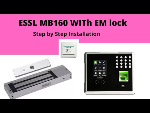 #ESSL MB160 #Bio-metric #Installation With Em Lock Step By Step Process With Diagram  #esslbiometric - video from Aantik