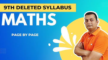 Class 9 Maths Deleted Syllabus 2022-23 Page By Page