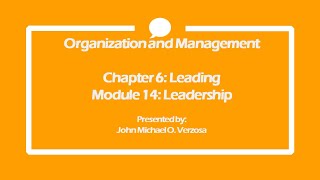 Information Organization and Management Module 14: Leadership (Long Version) News