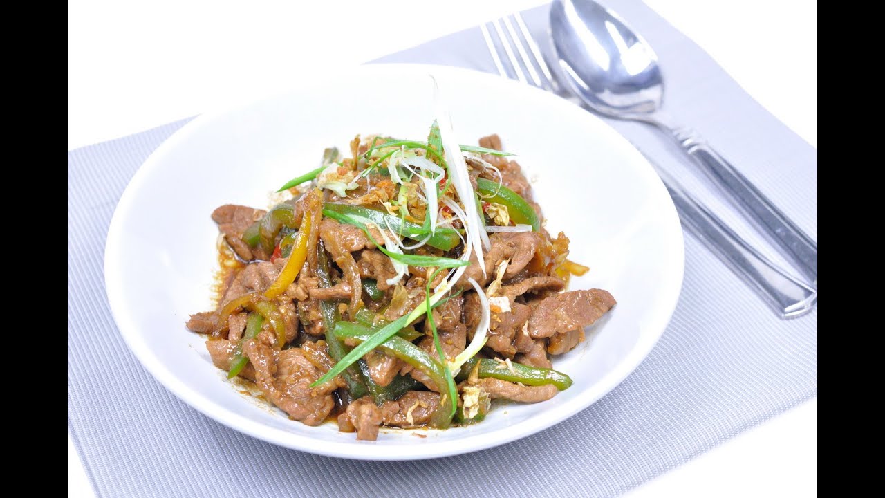 เนื้อผัดพริกหวาน
