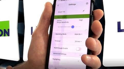 Smart IP66 PIR Integrated Fixture Mount Sensor -  App Programming
