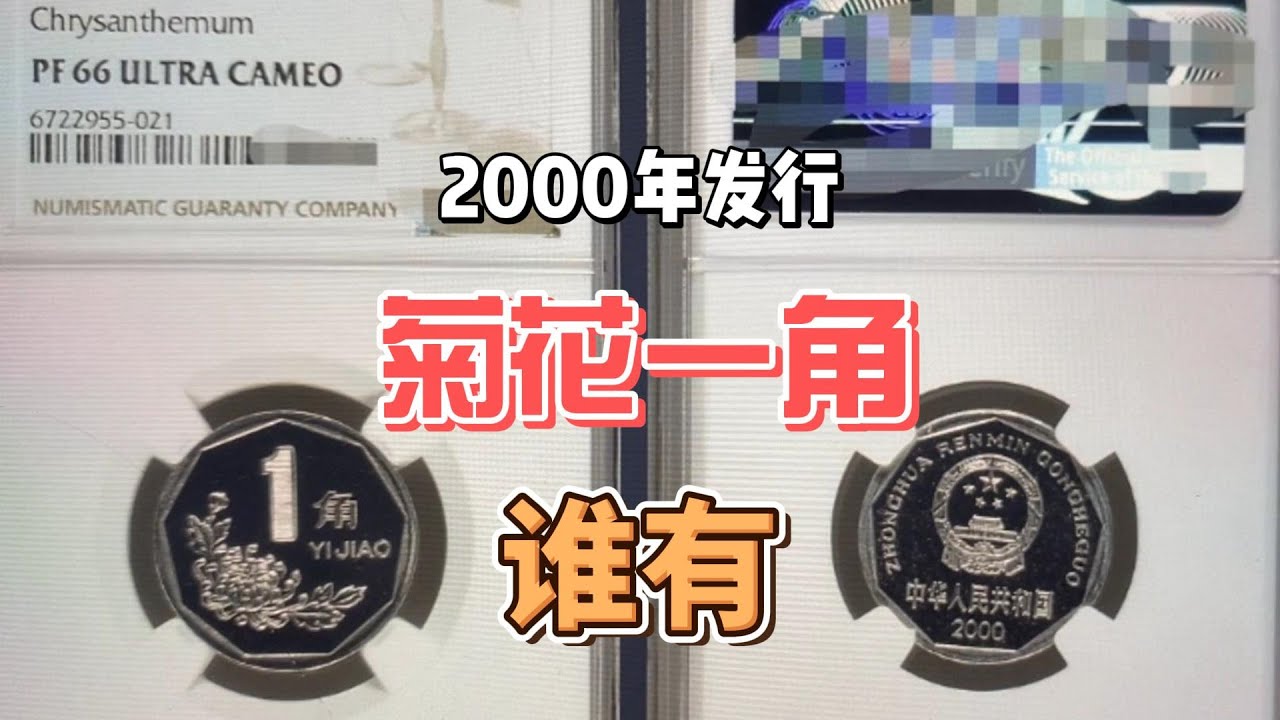 价值1000元的一角硬币，2000年发行菊花图案，一般人没有！