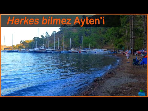 Ücretsiz kamp alanı Göcek Ayten Koyu Fethiye