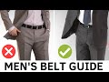 The ultimate mens belt guide  size material and style