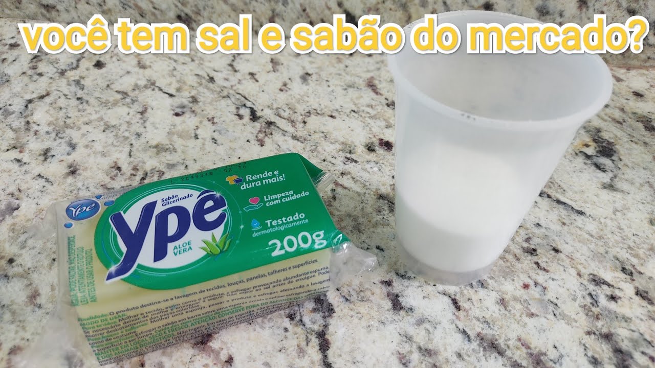 🔴 VOCÊ TEM SAL E SABÃO DO MERCADO Aí? ENTÃO VAMOS FAZER UM SABÃO NUVEM DE SAL DURO COMO PEDRA!!
