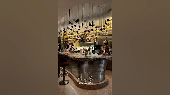 Revery Bar at the Park Lane London Hilton Hotel #vlog #shorts #restaurant #bar #christmas
