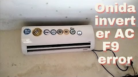 F9 Error in Air conditioner || Onida AC F9 Error Code Problem #airconditioner #acrepair