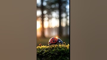 MacroHero Cinema — Ladybird at Dawn | #macro   #aiassisted #nature #documentary #cinematic