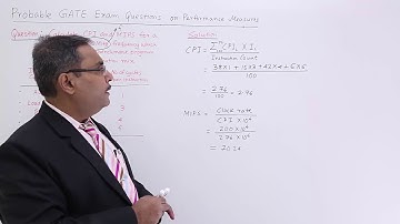 Performance Measures GATE Exercise