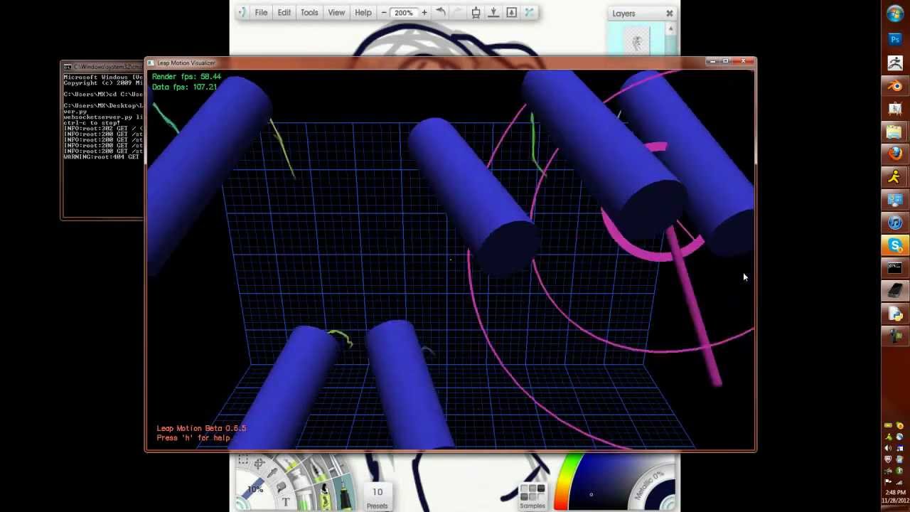 Blender Leap Motion Integration: Day 3 Progress Video - YouTube