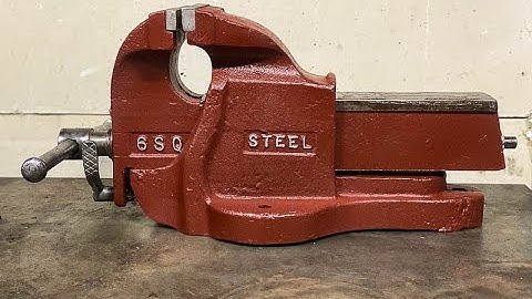 Dawn 6SQ Cast Steel Quick Release Bench Vice Demonstration