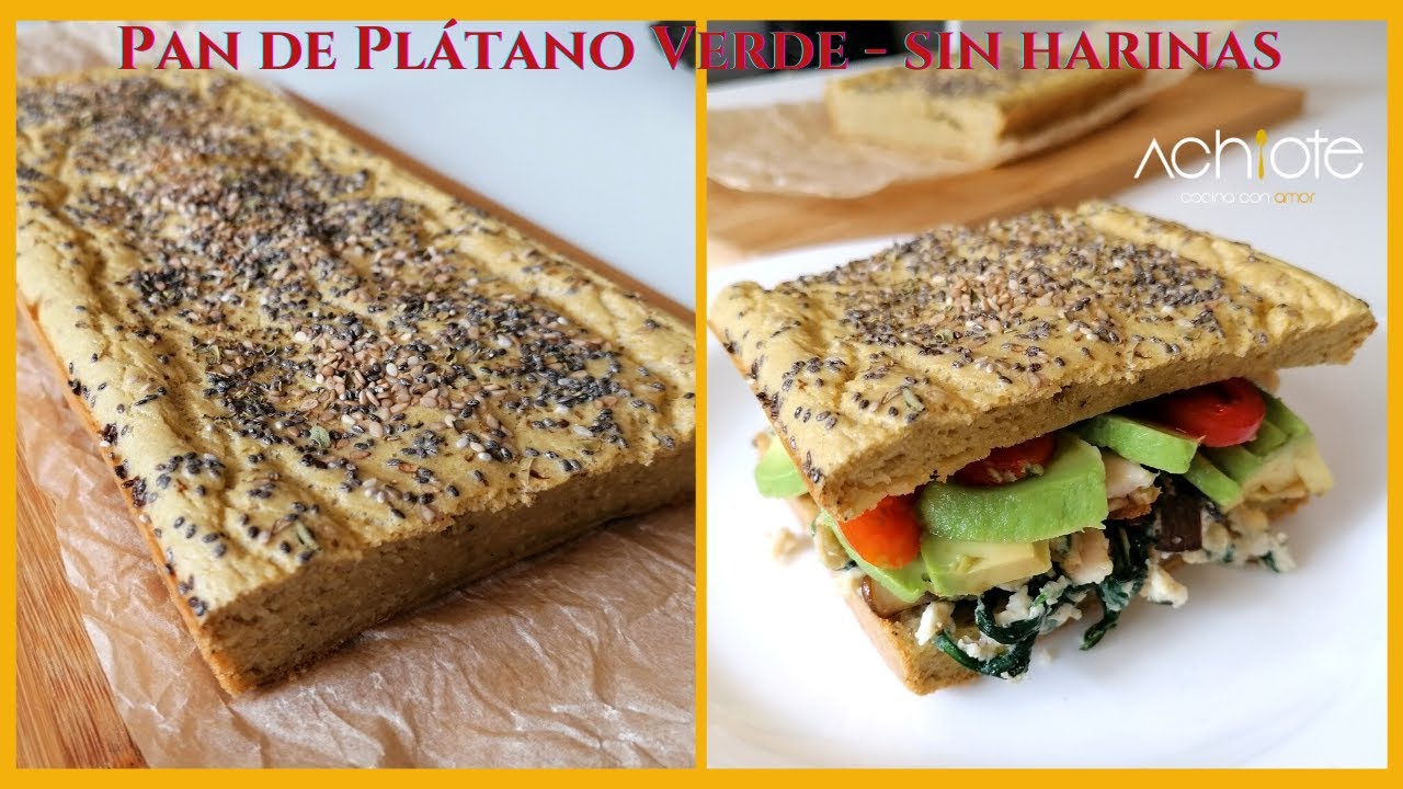 Download PAN de PLÁTANO VERDE o plátano macho | El mejor PAN SIN HARINAS para un delicioso SANDWICH