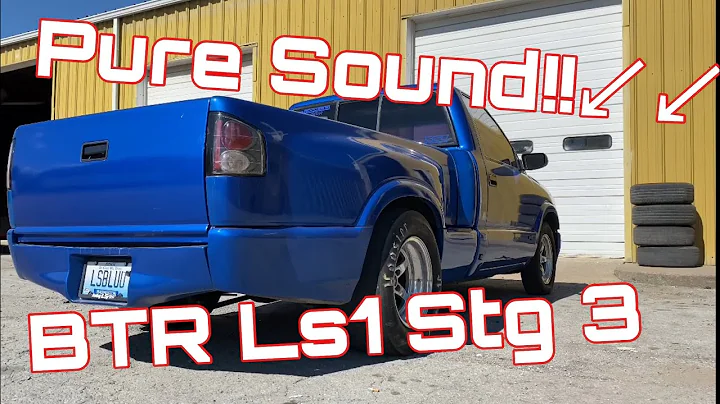 COLD START: Pure Sound BTR Ls1 Stage 3 Cam in 5.3l S10 //  Open Headers and Magnaflow Muffler