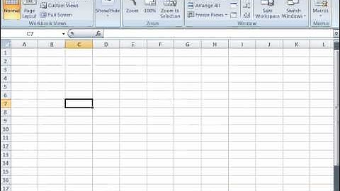 MS Excel 2007 Part 24) View Menu in Dari / Farsi Omar Akbari