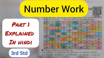 3rd Std - Mathematics - Chapter 2 Number work solved and explained in hindi - Part 1 - Class 3