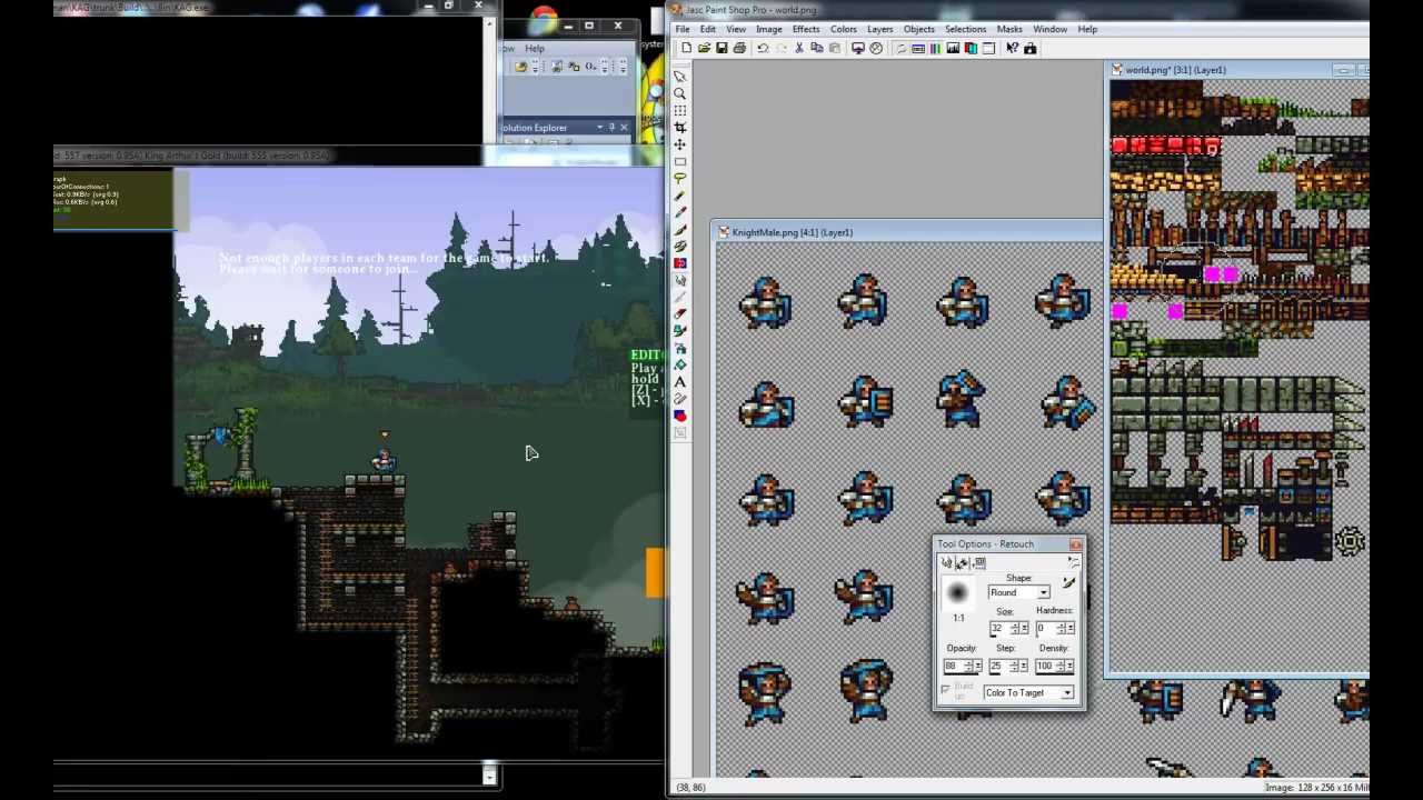 KAG dev: dynamic script and sprite reloading - YouTube