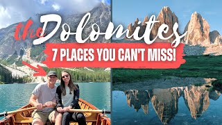 TOP 7 PLACES TO VISIT IN THE DOLOMITES OF ITALY  4K TRAVEL GUIDE