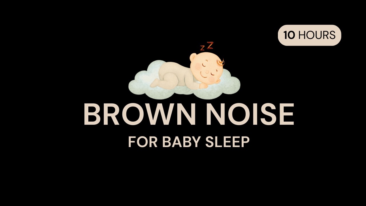 10 Hours of Brown Noise for Baby Sleep | Deep, Steady Sound | Black Screen