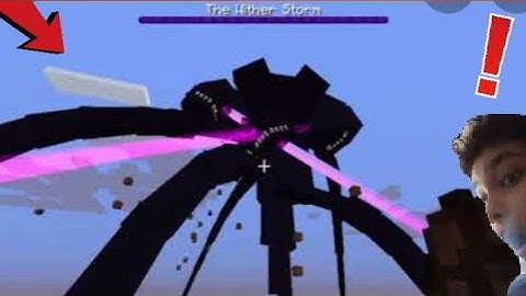 Minecraft... But There Is A Wither Storm | Mod Review (EP1) #Best mcpe addons