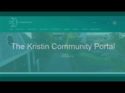 Kristin Community Portal Intro