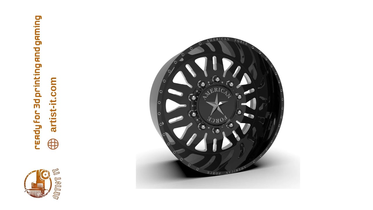 AMERICAN FORCE 6F93 OMEN SD WHEEL 3D MODEL