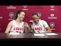 Paula Reus & Nyah Wilson Postgame - UNM vs. Tarleton State (11/12/23)