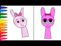 Drawing Sprunki is really easy.
