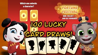 Talking Tom Gold Run - Fortune Festival - 100 Lucky Card Draws screenshot 1