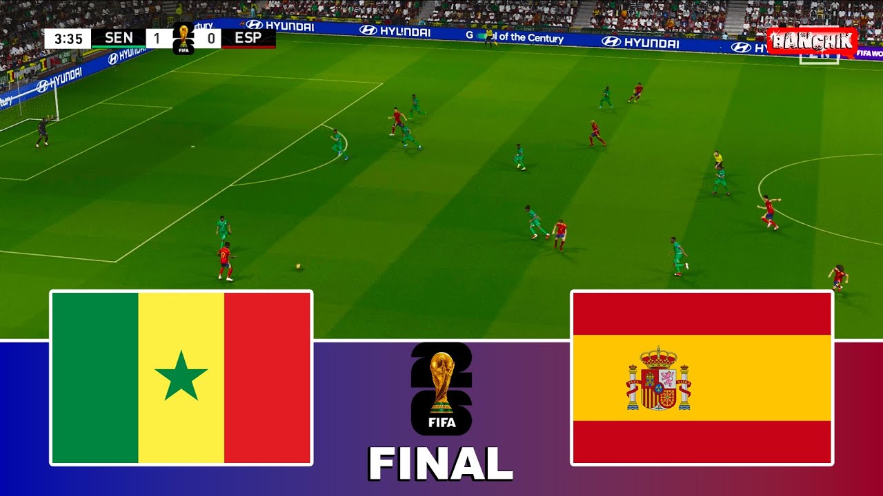 SENEGAL vs SPAIN - FIFA World Cup 2026 Final USA | Full Match All Goals | Pes 21 Gameplay
