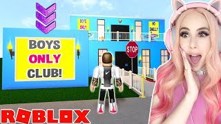 This Secret Club Was For BOYS ONLY... So I Went Undercover - Roblox Bloxburg