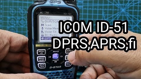 ICOM ID-51 Plus ,DPRS ,APRS FI