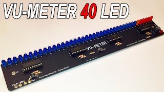 LM3915 Vu-Meter 40 LED - BLUE Edition PCB