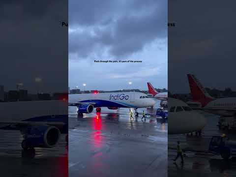 Magical July | #pushback #indigo #july #monsoon #raining #csmia #planespotting #airbus #mumbai