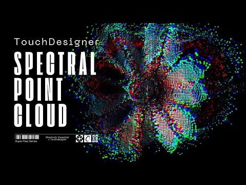 Spectral Point Cloud CTR Effect & Color Aberration RGB Cache - TouchDesigner POPs
