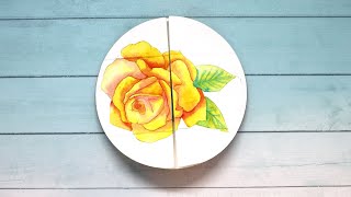 Never-Ending Card - Creating Continuity with Watercolor