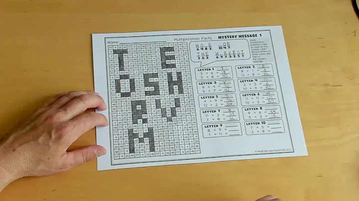 Learn How to Multiply Facts with Autumn Mystery Messages