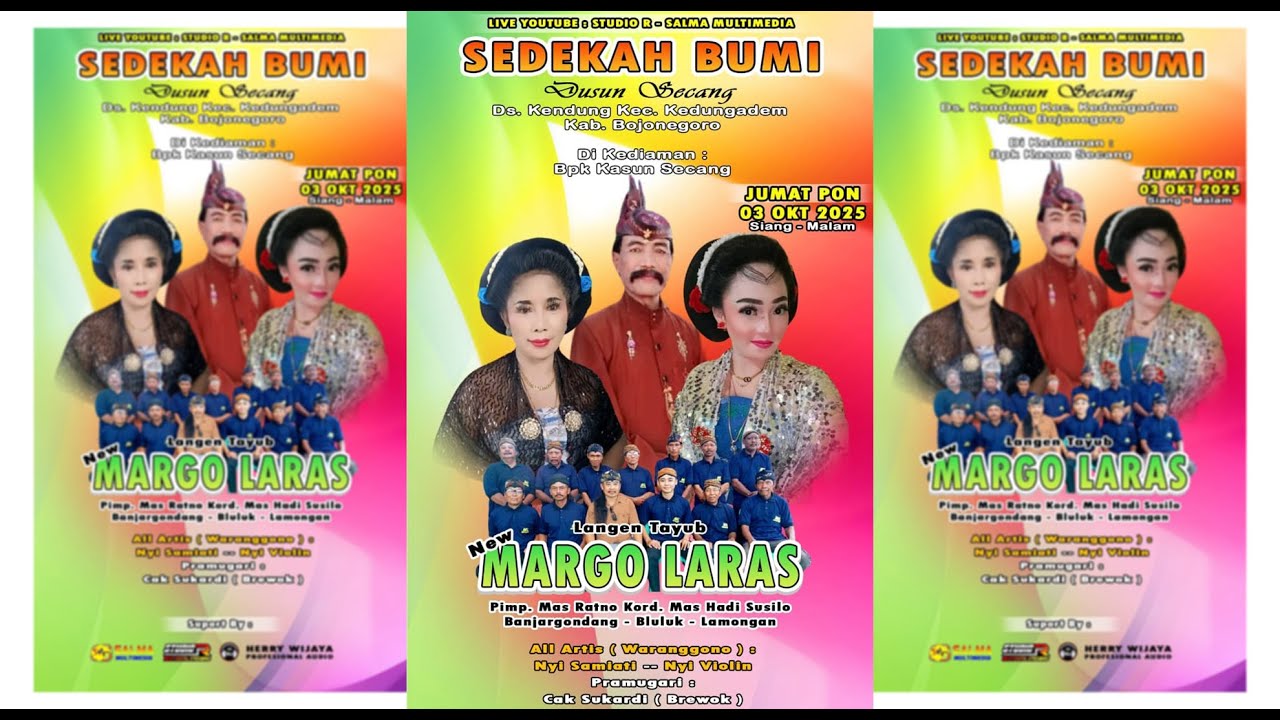 🔴📡 LIVE STREAMING LANGEN TAYUB NEW MARGO LARAS SEDEKAH BUMI SECANG - KENDUNG