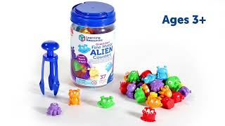 Grab & Sort Fine Motor Alien Counters