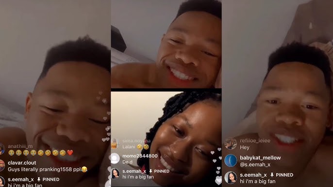 Ghost Hlubi flirting with his current girlfriend Seemah in public - YouTube