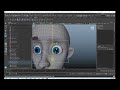 Parte 7 Maya Rig, Cejas con controladores clusters y warp