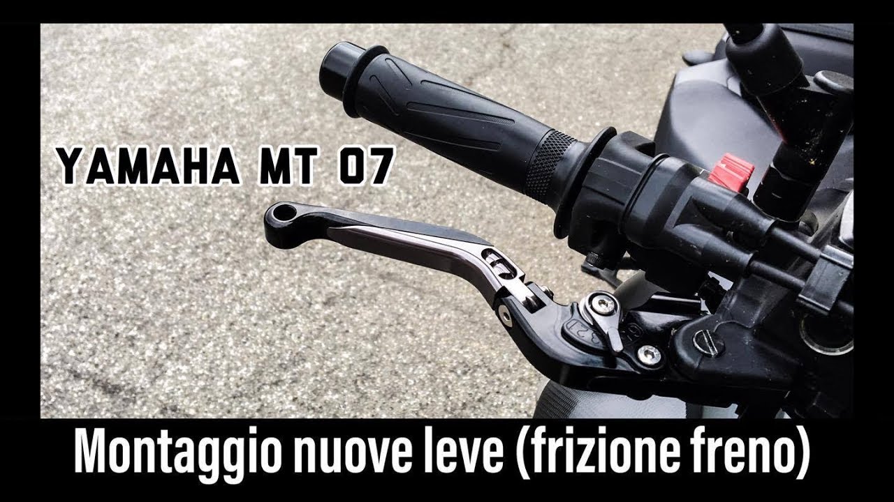 Color : MT 07 Black Brevi freno leve di frizione for Yamaha MT-07 Accessori MT 07 MT09 2014-2020 regolabili for motociclo marchio 3 colori CNC MT09 MT07