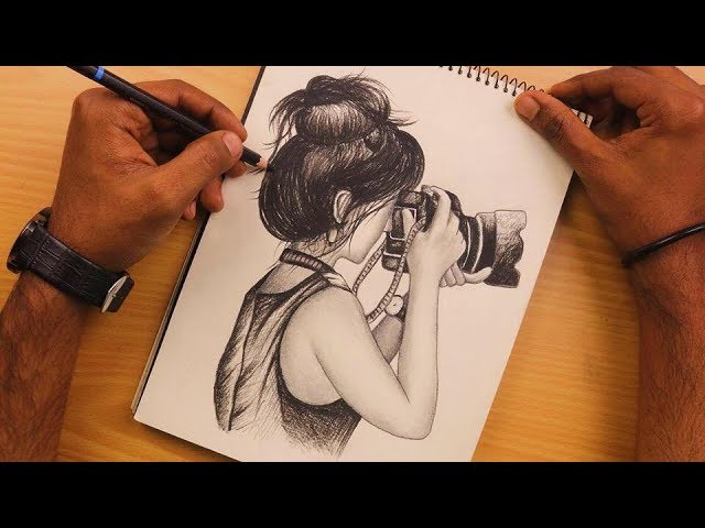 Pencil drawing camera  Camera drawing art Camera drawing sketches Camera  drawing