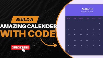 🎉 Build Your Own Calendar App with HTML, CSS & JavaScript | Beginner Friendly!