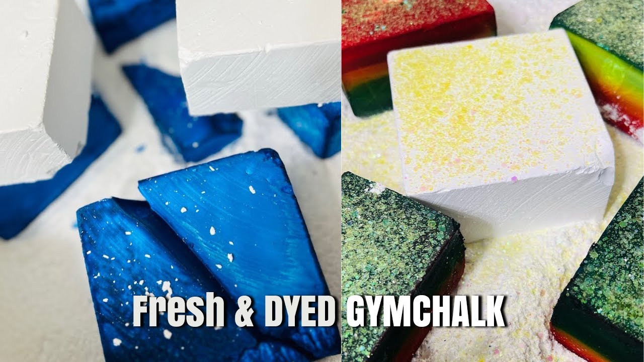 Fresh And Dyed ASMR GYMCHALK VIDEO | GYMCHALK Crushing | Oddly ...