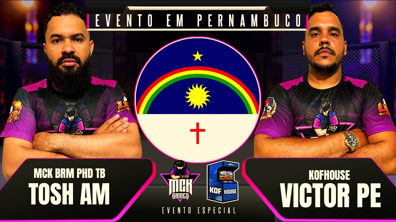 MEGA EVENTO DE KOF EM PE TOSH AM 🆚 VITOR PE 3ª LUTA, TOSH AM VS K9BOSS🔥PERNAMBUCO!!🔥OFFLINE
