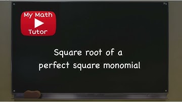 ALEKS | Square root of a perfect square monomial