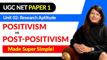 Positivism & Post-Positivism Explained in Simple Words + Examples |UGC NET Paper 1|Research Aptitude