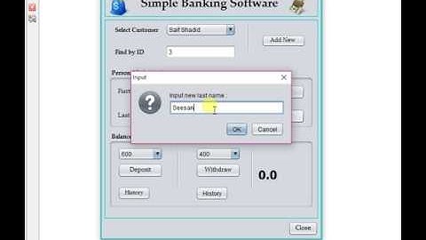 Simple Bank Project / Java with Sqlite - 2015